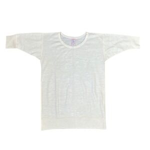 Vintage Shepherd Pure Wool Thermal Undershirt Made in England Cream Size 34 XS